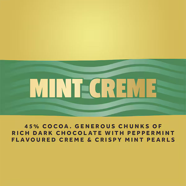 Cadbury Old Gold SLICES Mint Crème Dark Chocolate Block 176g