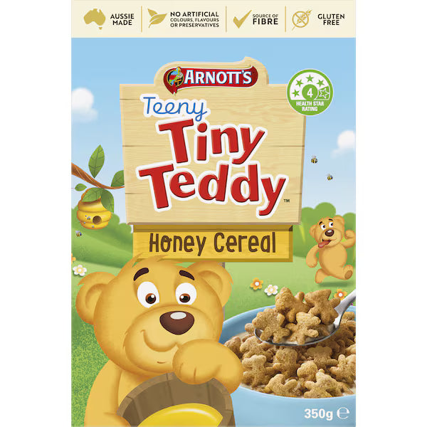 Arnott's Teeny Tiny Teddy Honey Cereal 350g (Exclusive)