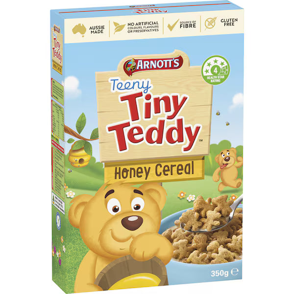 Arnott's Teeny Tiny Teddy Honey Cereal 350g (Exclusive)