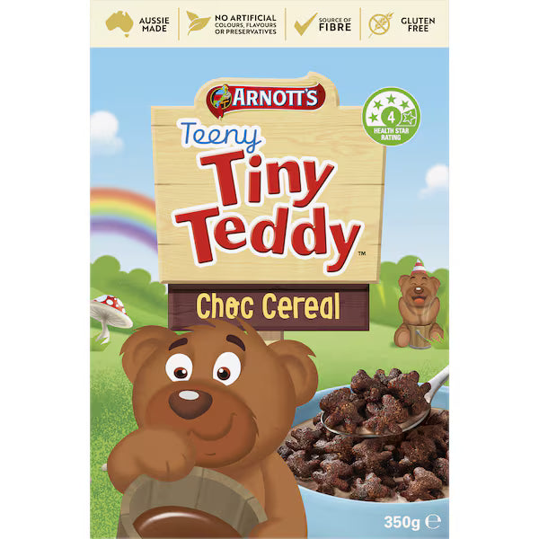 Arnott's Teeny Tiny Teddy Choc Cereal 350g ( Exclusive)
