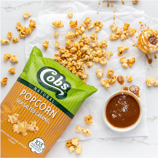Cobs Natural Popcorn Sea Salted Caramel 100g ( Exclusive)