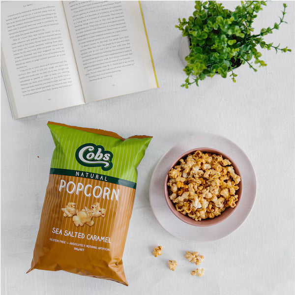 Cobs Natural Popcorn Sea Salted Caramel 100g ( Exclusive)