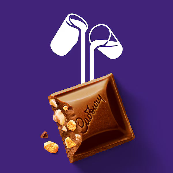 Cadbury Dairy Milk Honeycomb & Peanut Chocolate Block 100g