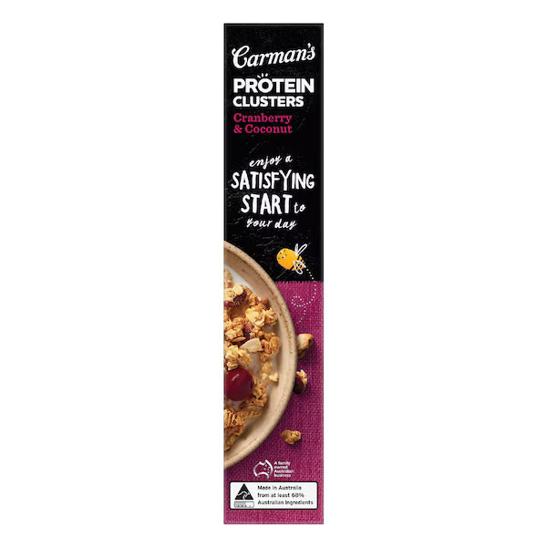 Carman's Protein Clusters Cranberry & Coconut 425g