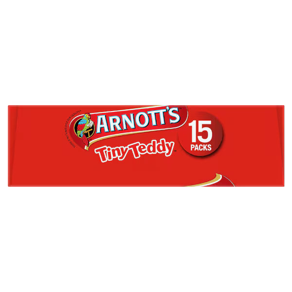 Arnott's Tiny Teddy Biscuits Variety 15 Pack 375G (EXCLUSIVE)