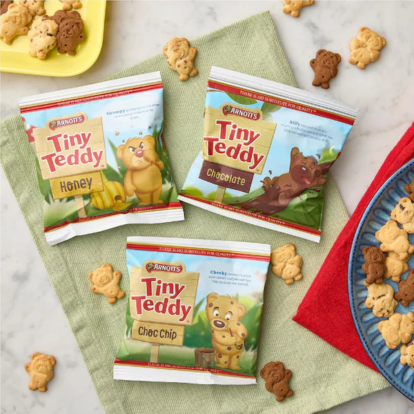 Arnott's Tiny Teddy Biscuits Variety 15 Pack 375G (EXCLUSIVE)