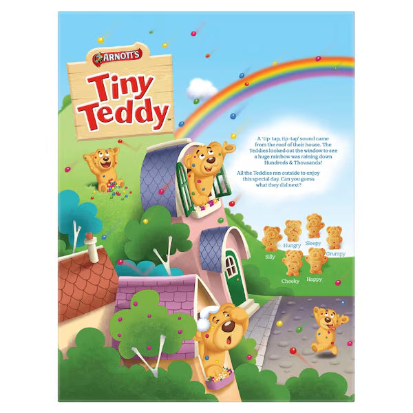 Arnott's Tiny Teddy Hundreds & Thousands 8 Pack 200g (EXCLUSIVE)