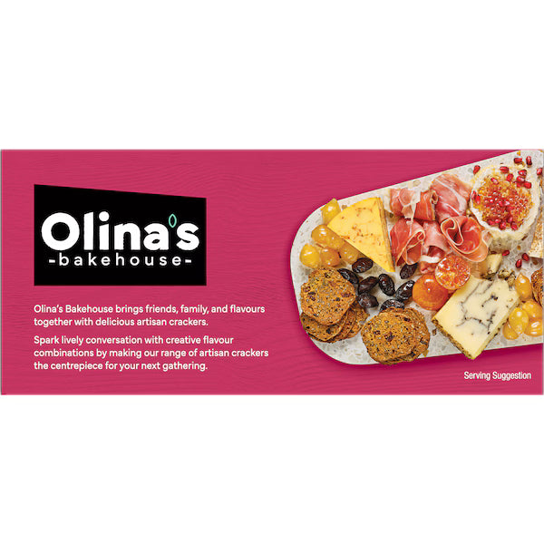 Olina's Bakehouse Artisan Cracker Biscuits Raisin & Pumpkin Seeds 100g