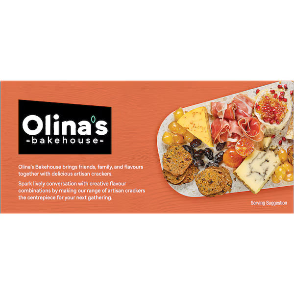 Olina's Bakehouse Artisan Cracker Biscuits Date & Apricot 100g