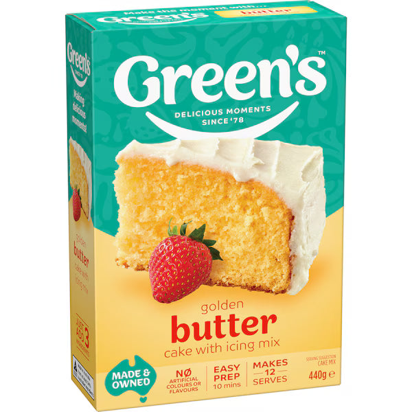 Green's Cake Mix Traditional Golden Butter 440g