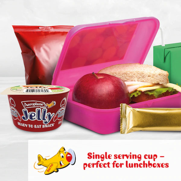 Aeroplane Ready To Eat Jelly Cup Snack Strawberry Flavour 120g (Exclusive)