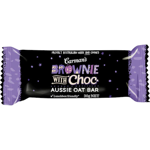 Carman's Aussie Oat Bars Choc Brownie with Chocolate 6 pack (EXCLUSIVE)
