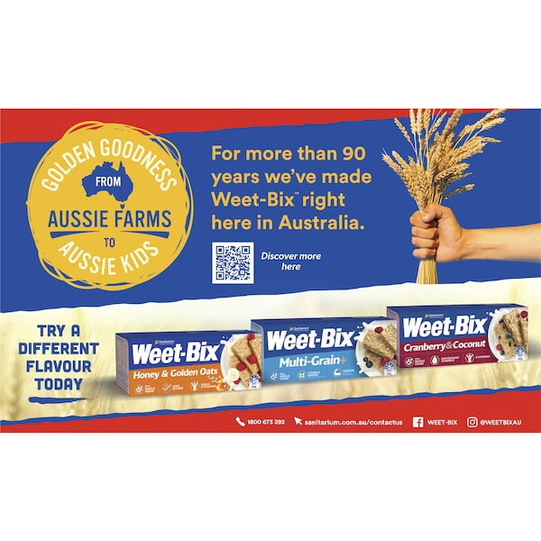 Sanitarium Weet-Bix Original Breakfast Cereal Large pack 575g (EXCLUSIVE)