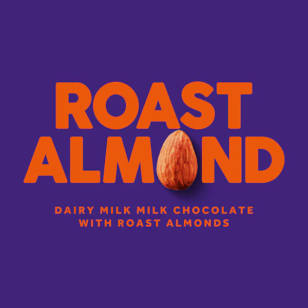 Cadbury Dairy Milk Roast Almond Chocolate Block 180g