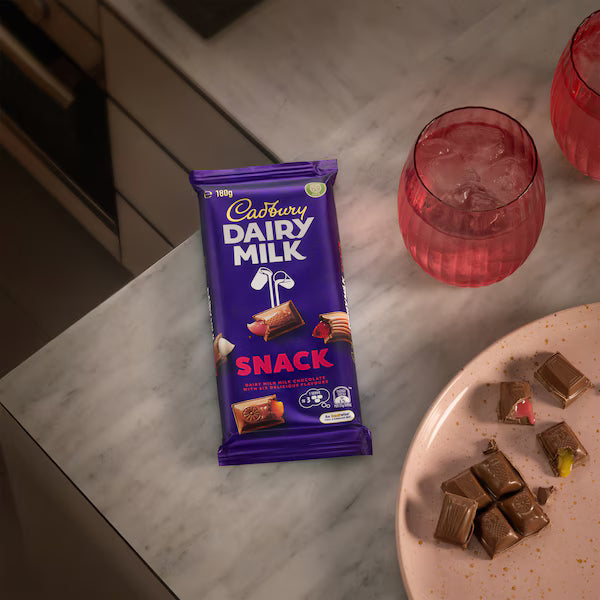 Cadbury Dairy Milk SNACK Chocolate Block 180g (Exclusive)