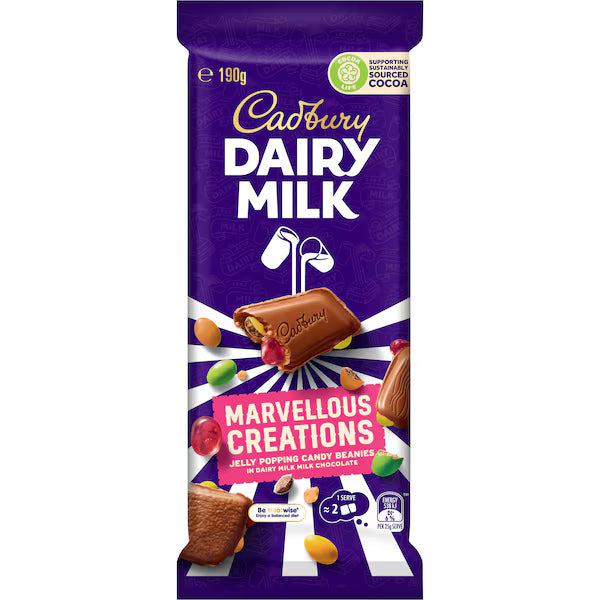 Cadbury Marvellous Creations Popping Candy Chocolate Block 190g (Exclusive)