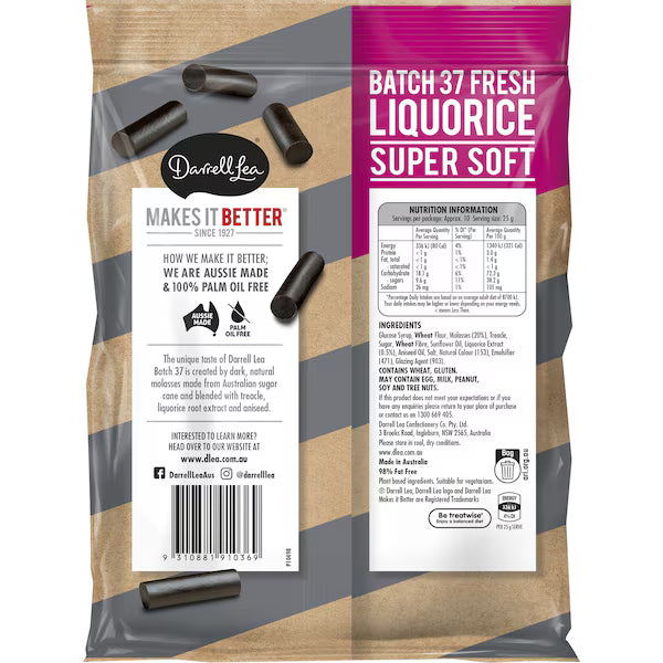 Darrell Lea Batch 37 Liquorice 260g (EXCLUSIVE)