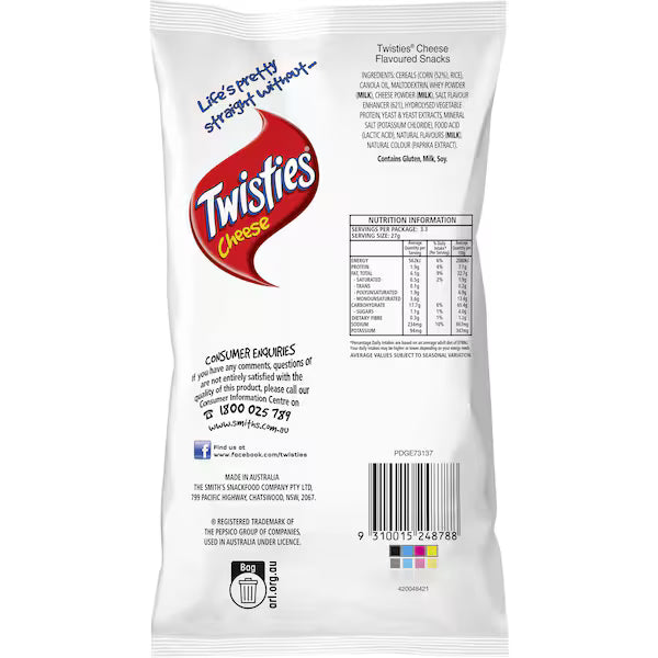 Smiths Twisties Cheese 90g