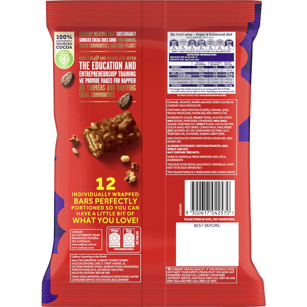 Cadbury Picnic Milk Chocolate Share Pack 12 Mini Bars 180g (Exclusive)