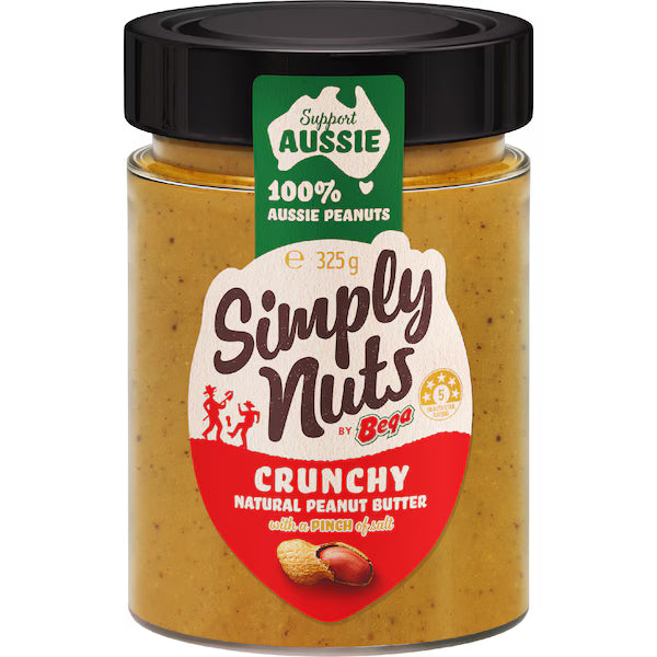 Bega Simply Nuts Crunchy Natural Peanut Butter 325g