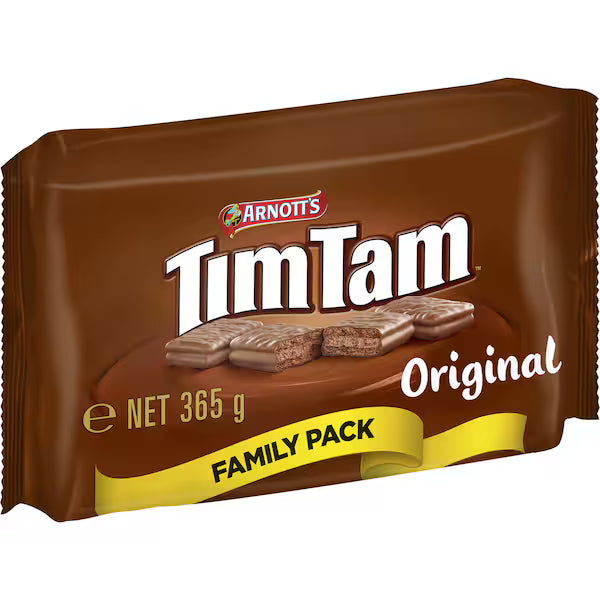 Arnott's Tim Tam Chocolate Biscuits Original Family Pack 365g (EXCLUSIVE)