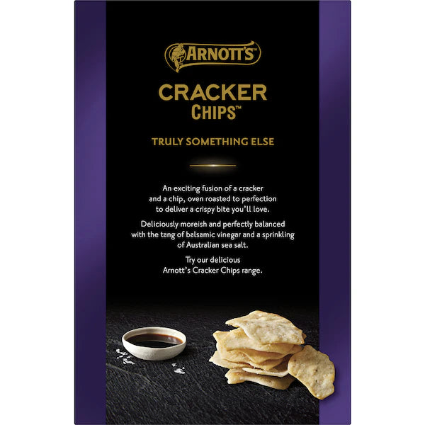 Arnott's Cracker Chips Sea Salt & Balsamic Vinegar 150g(Exclusive)