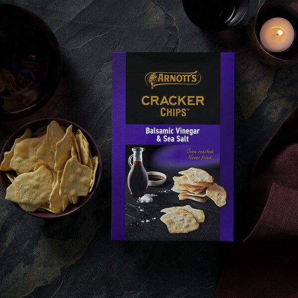 Arnott's Cracker Chips Sea Salt & Balsamic Vinegar 150g(Exclusive)