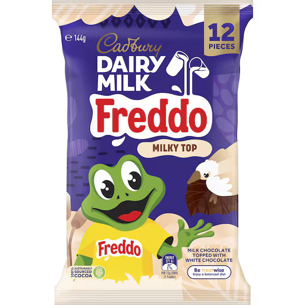 Cadbury Dairy Milk Freddo Milky Top Share Pack 12 pieces (144g) (Exclusive)