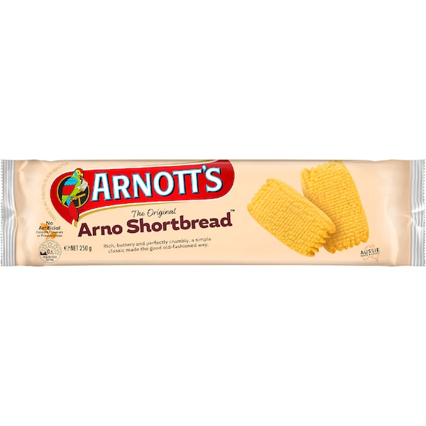 Arnott's Arno Shortbread Plain Biscuits 250g