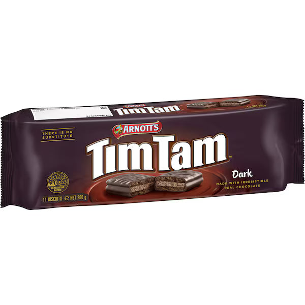 Arnott's Tim Tam Dark Chocolate Biscuits 200g
