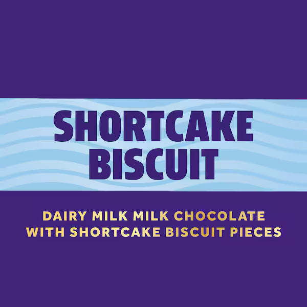Cadbury Dairy Milk Slices Shortcake Chocolate Block 170g