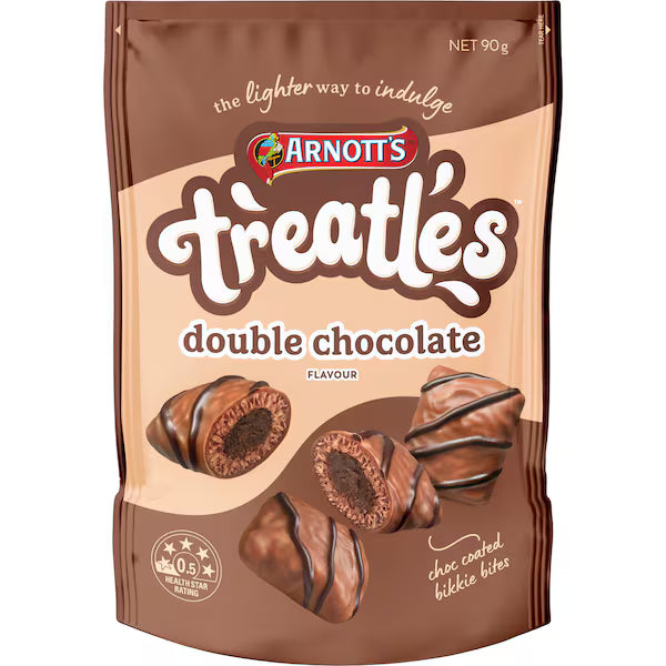 Arnott's Treatles Double Chocolate Flavour 90g