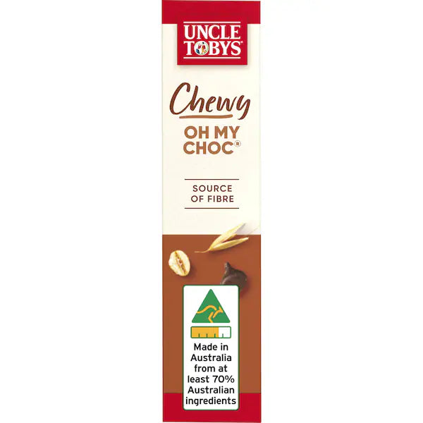 Uncle Tobys Chewy 'Oh My Choc' Muesli Bars 6 pack 185g(Exclusive)