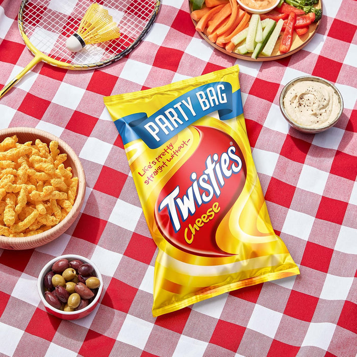 Smiths Twisties Cheese Snacks LARGE PARTY SIZE Bag 270g