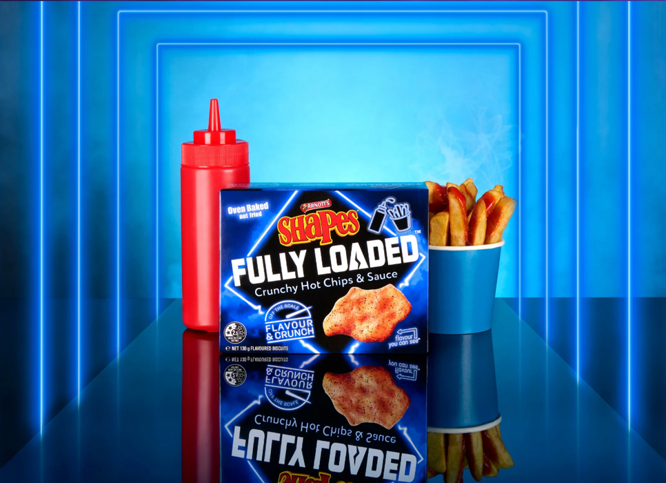 Arnott's Shapes Fully Loaded Hot Chips 130g (Exclusive)