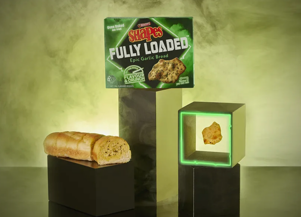 Arnott's Shapes Fully Loaded Epic Garlic Bread 130g