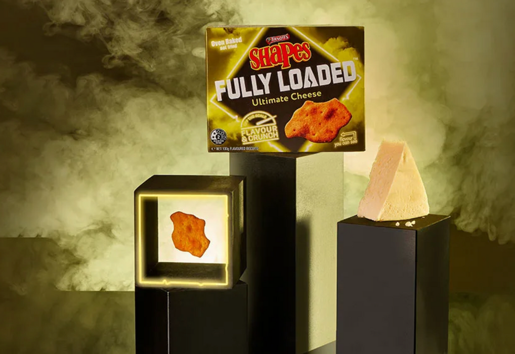 Arnott's Shapes Fully Loaded Ultimate Cheese Cracker Biscuits 130g