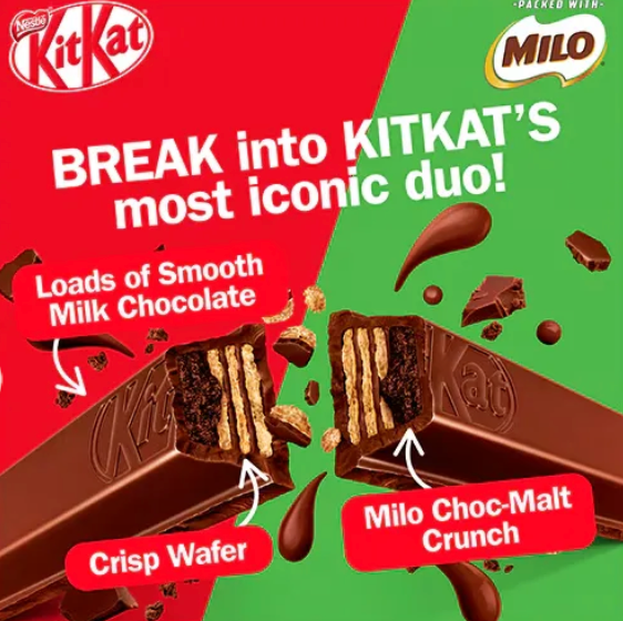KitKat Chunky Australian Milo Milk Chocolate Bar 45g