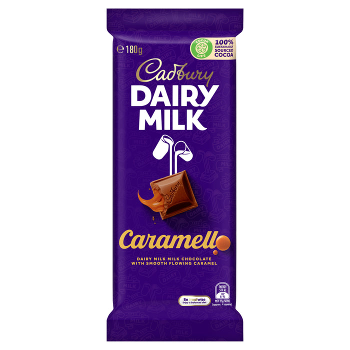 Cadbury Dairy Milk Caramel Chocolate Caramello Block 180g