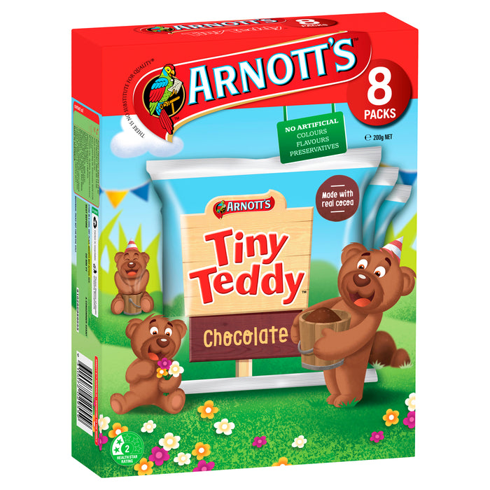 Arnott's Tiny Teddy Chocolate 8packs 200G ( Cheapest in the UAE)